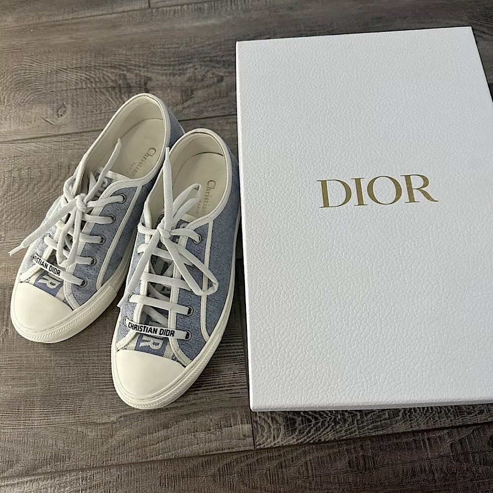 Dior Walk N Denim Sneakers Size 38